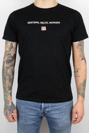 True Rebel T-Shirt FCK NZS Gestern, Heute, Morgen Black XS