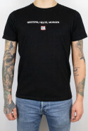 True Rebel T-Shirt FCK NZS Gestern, Heute, Morgen Black XS