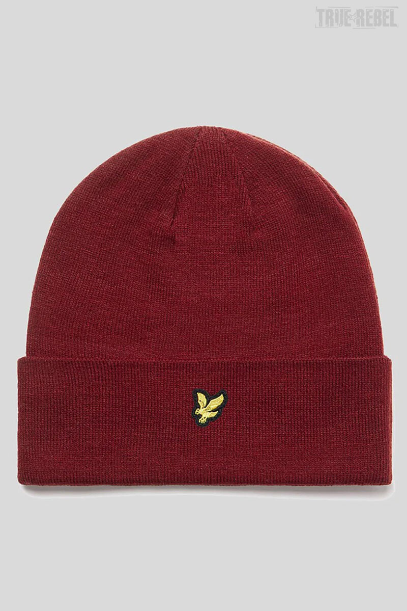 Lyle & Scott Beanie Burgundy