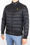 Lyle & Scott Funnel Neck Wadded Jacket Jet Black