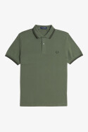 Fred Perry Polo Shirt Twin Tipped Wreath Green