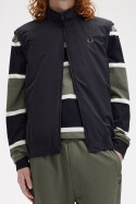 Fred Perry Brentham Gilet Black LW Green