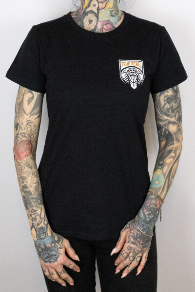 True Rebel Ladies Shirt Cobra 2.0 Black