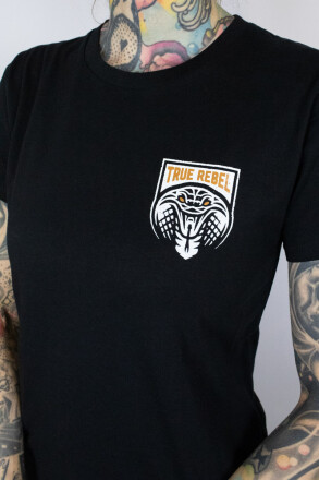 True Rebel Ladies Shirt Cobra 2.0 Black