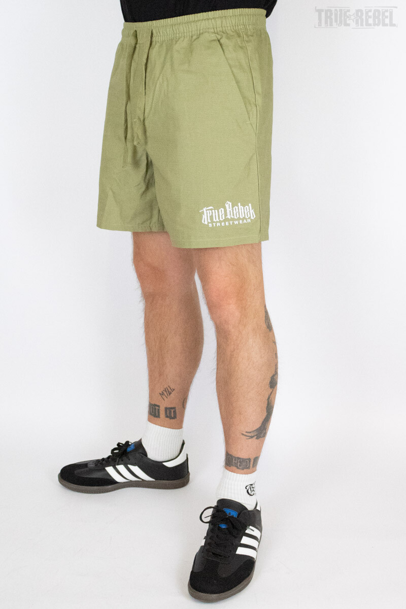 True Rebel Ripstop Shorts Vatos Locos Sage Green