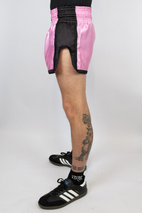 Less Talk Muay Thai Shorts All Pink