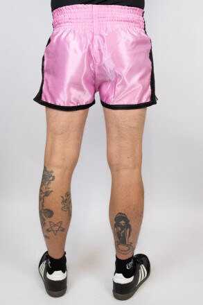 Less Talk Muay Thai Shorts All Pink