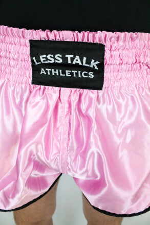 Less Talk Muay Thai Shorts All Pink