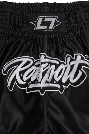 Less Talk Muay Thai Shorts Rotsport Black