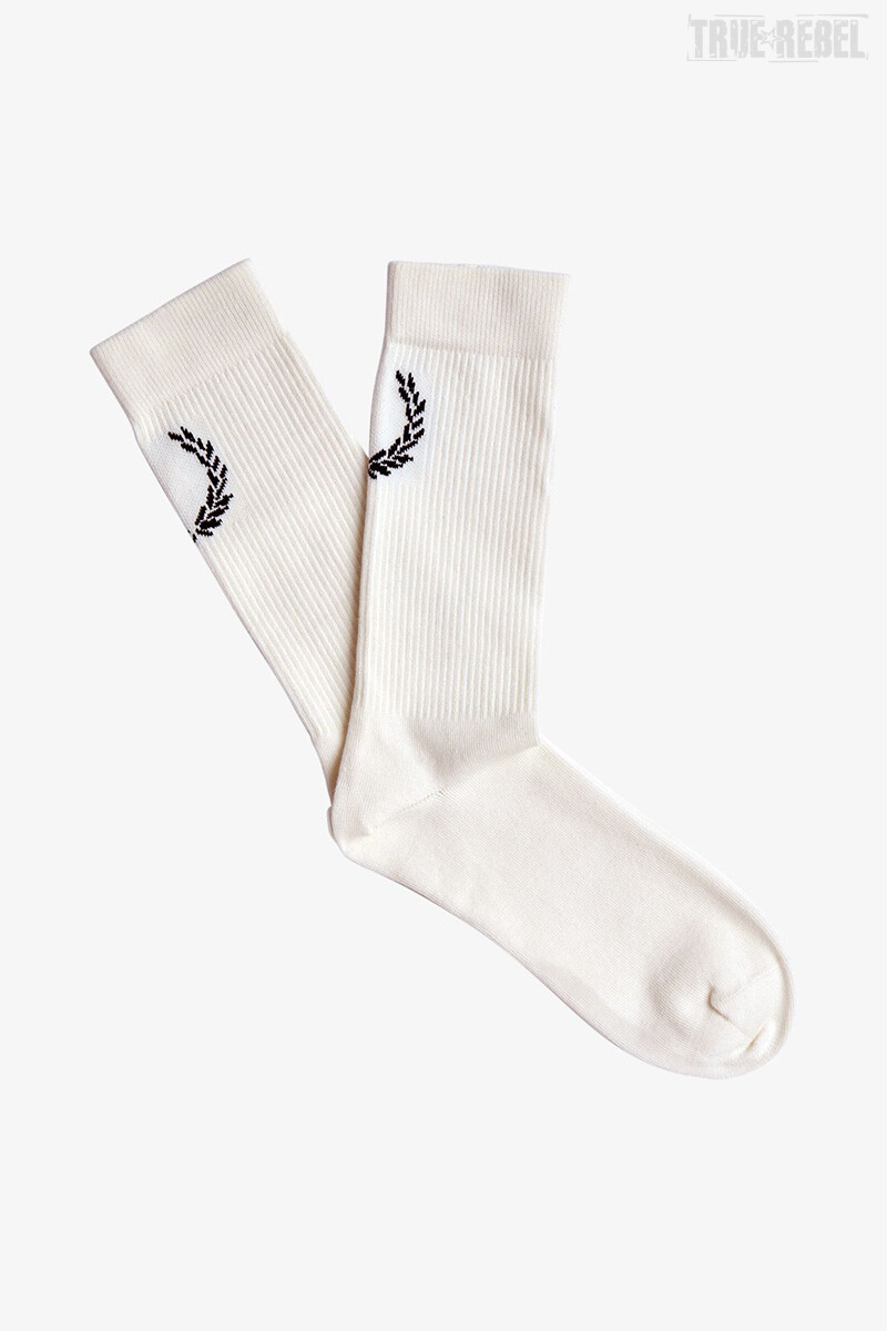 Fred Perry Jacquard Socks Laurel Wreath Snow White