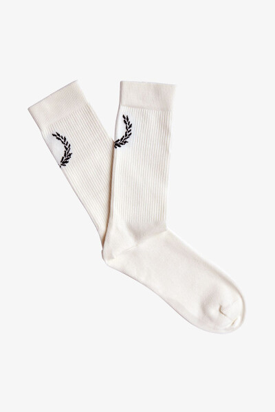 Fred Perry Jacquard Socks Laurel Wreath Snow White