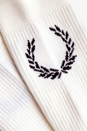 Fred Perry Jacquard Socks Laurel Wreath Snow White