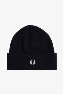 Fred Perry Classic Beanie Navy Snow White