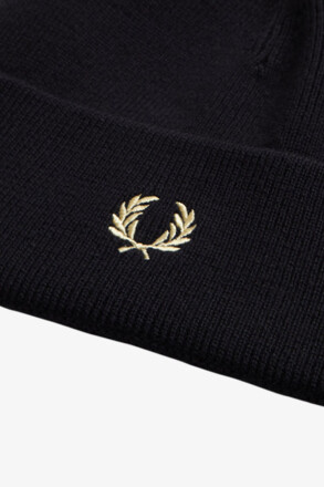 Fred Perry Classic Beanie Black Champagne