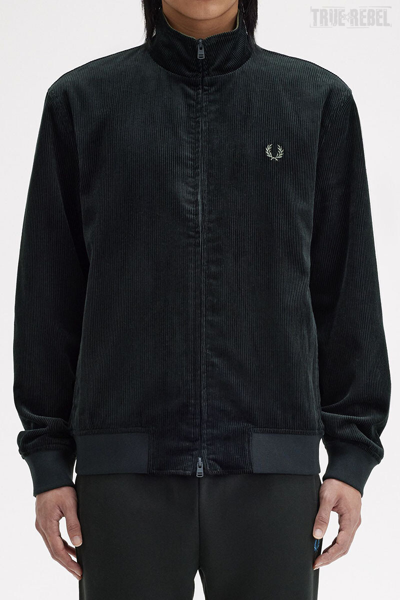 Fred Perry Cord Jacket Brentham Night Green