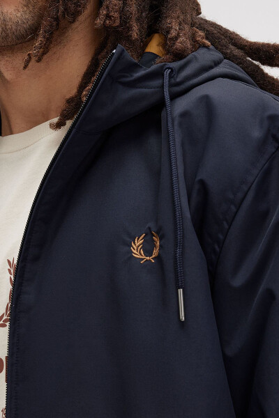 Fred perry hooded brentham jacket navy best sale