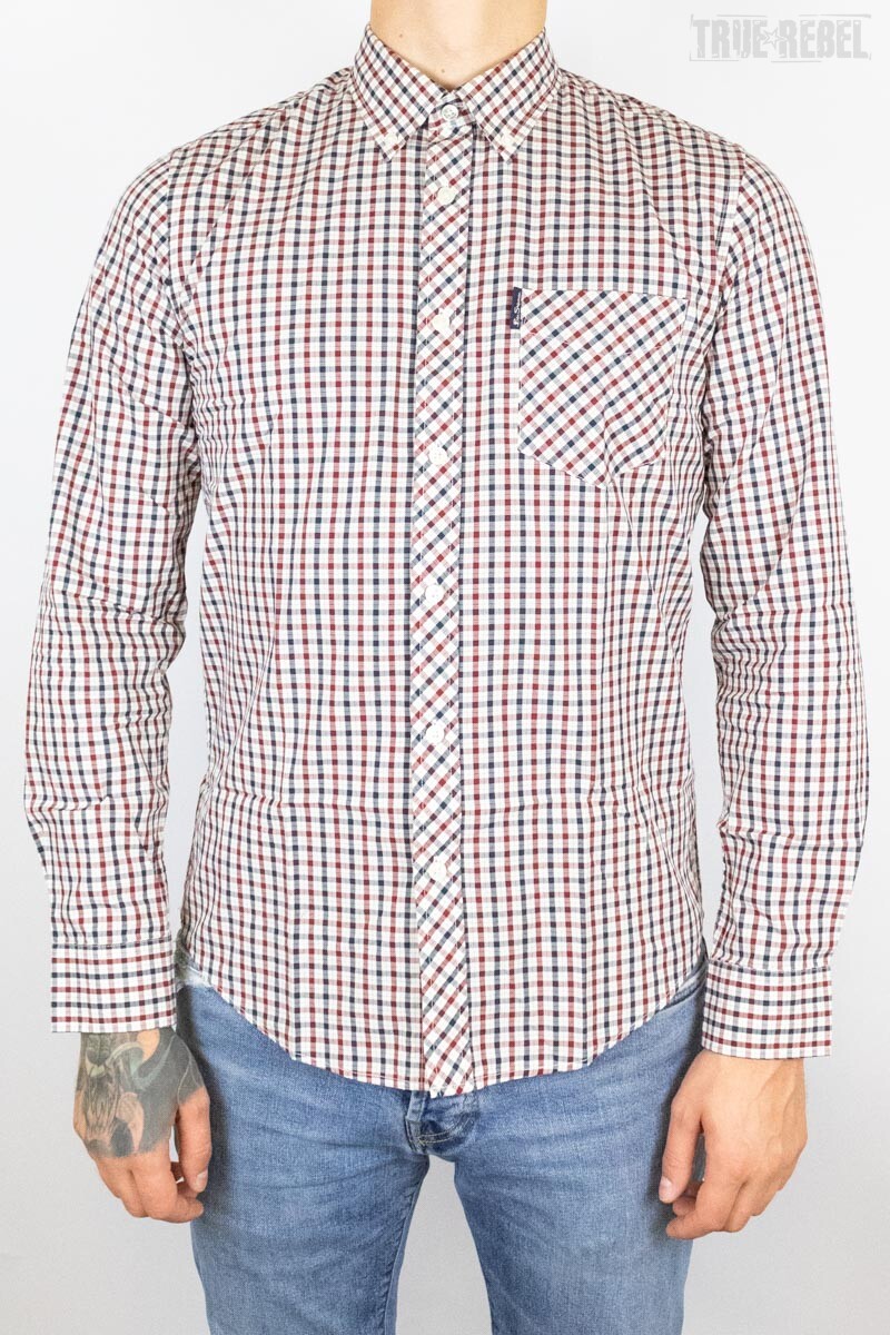 Ben Sherman Shirt LS Signature House Check Red