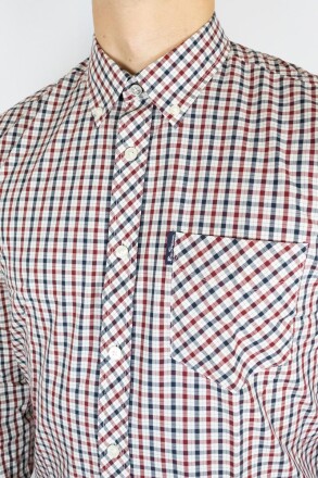 Ben Sherman Shirt LS Signature House Check Red