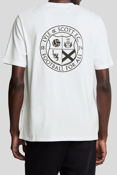 Lyle & Scott T-Shirt Football For All Graphic White