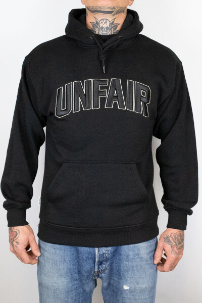 Unfair Athletics Hoodie Curved 3D Embroidery Black