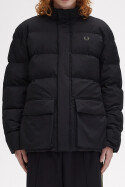 Fred Perry Padded Pocket Detail Jacket Black