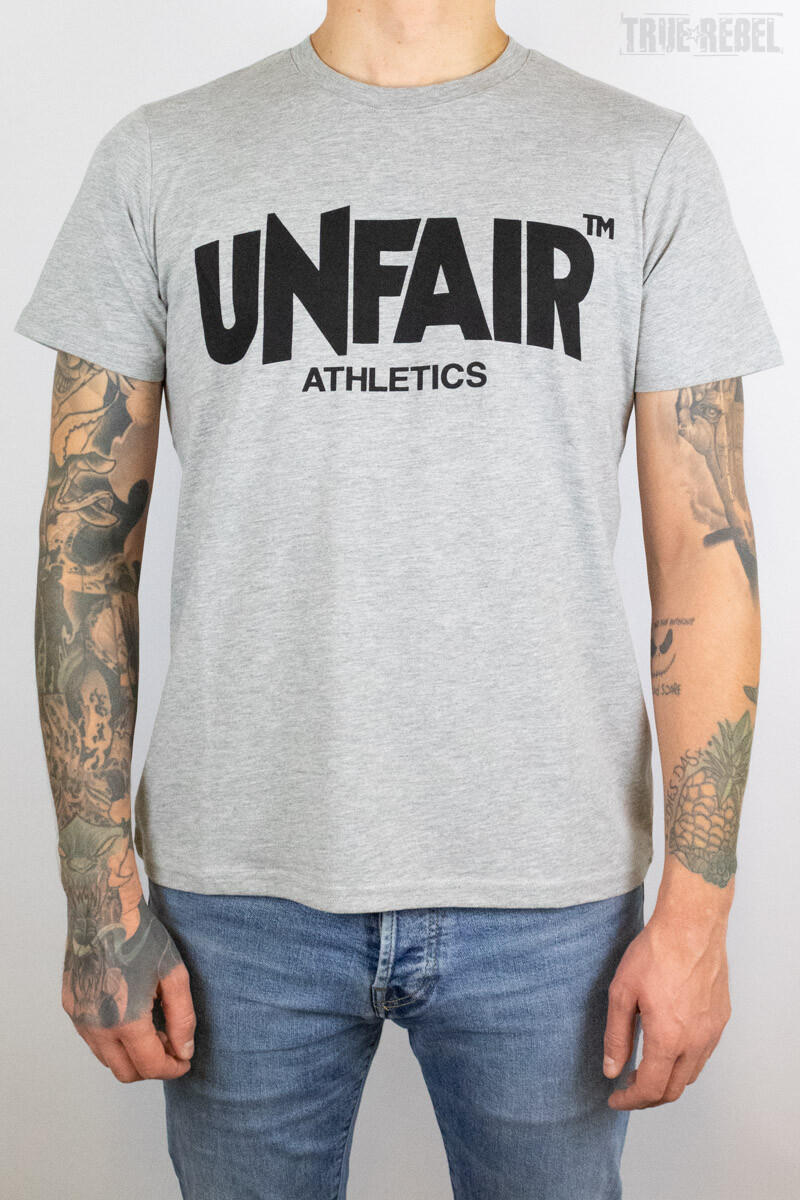 Unfair Athletics Classic Label T-Shirt Grey Black