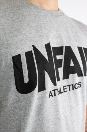 Unfair Athletics Classic Label T-Shirt Grey Black