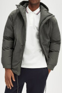 Fred Perry Padded Jacket Zip Through Field Green