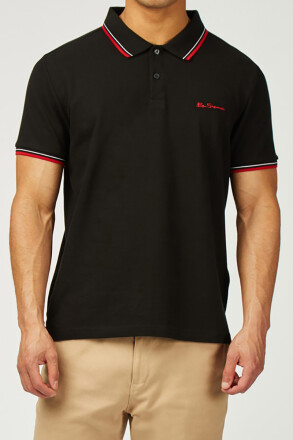 Ben Sherman Signature Pique Polo Shirt Black