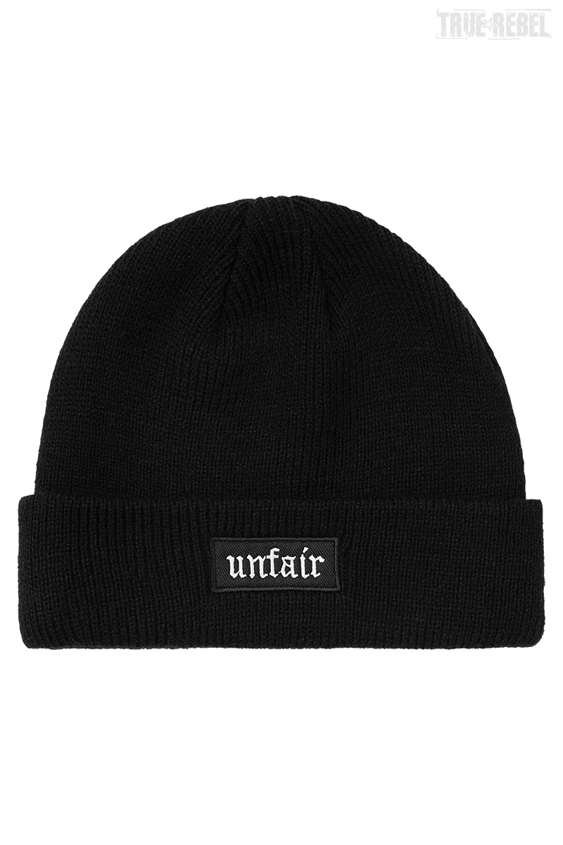 Unfair Fracture Beanie Black