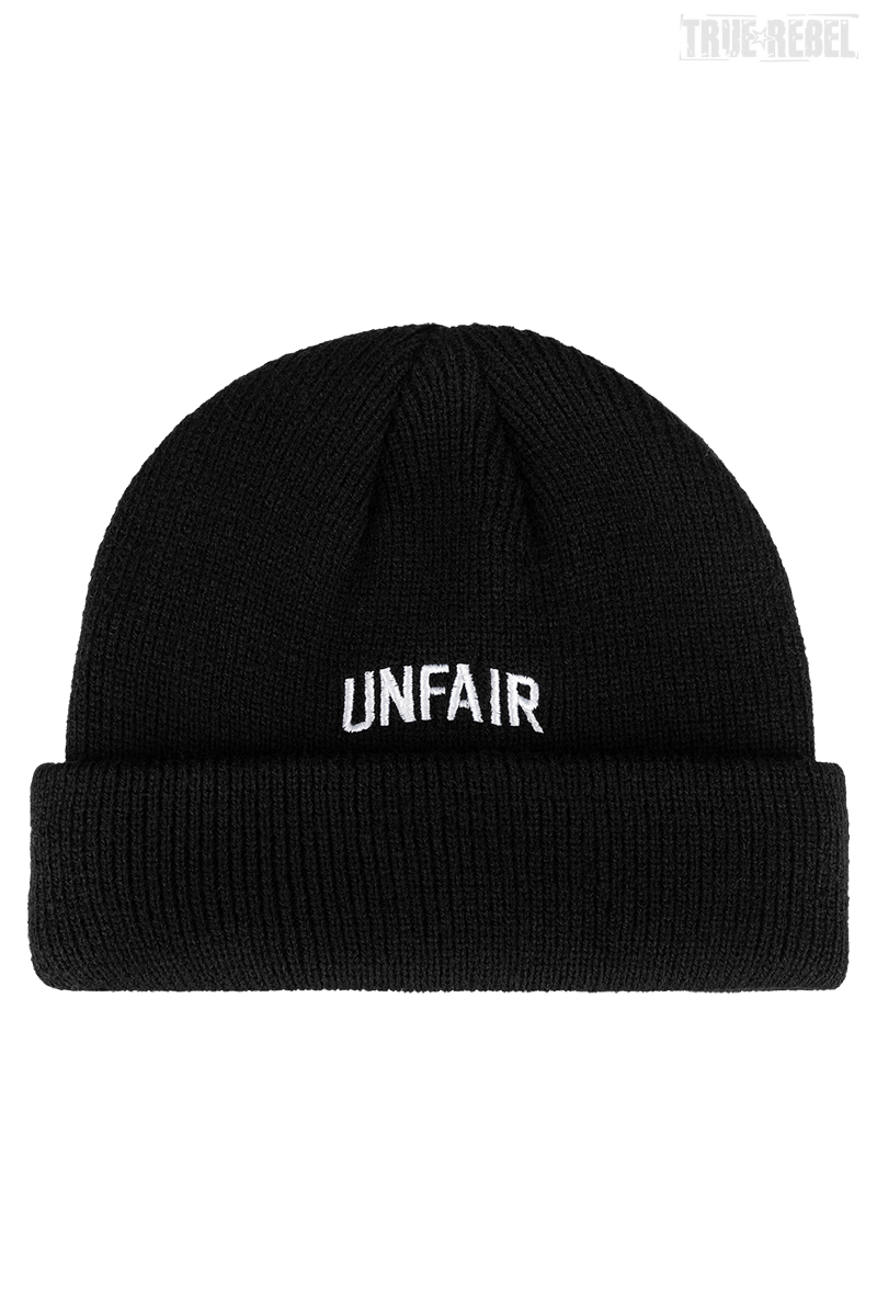 Unfair Curved Beanie Black