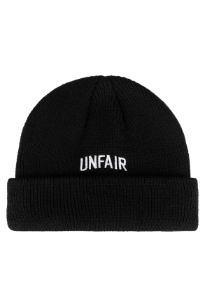 Unfair Curved Beanie Black