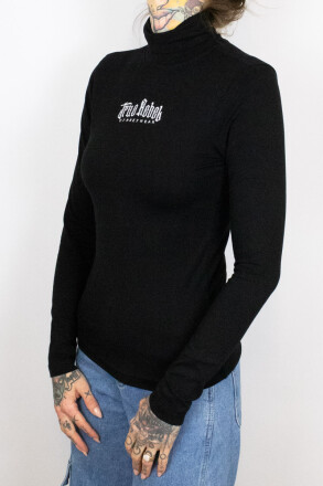 True Rebel Turtle Neck Longsleeve Vatos Locos Black