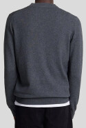 Lyle & Scott Cotton Merino Crew Neck Charcoal Marl