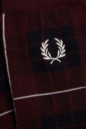 Fred Perry Tartan Socks Oxblood