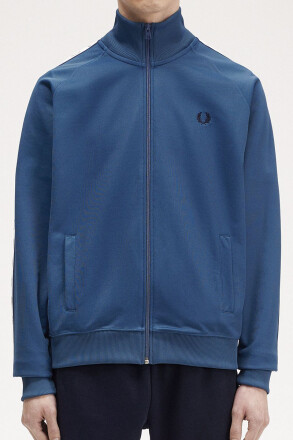 Fred Perry Taped Track Jacket Midnight Blue