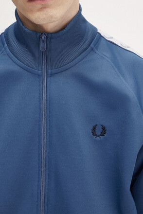 Fred Perry Taped Track Jacket Midnight Blue