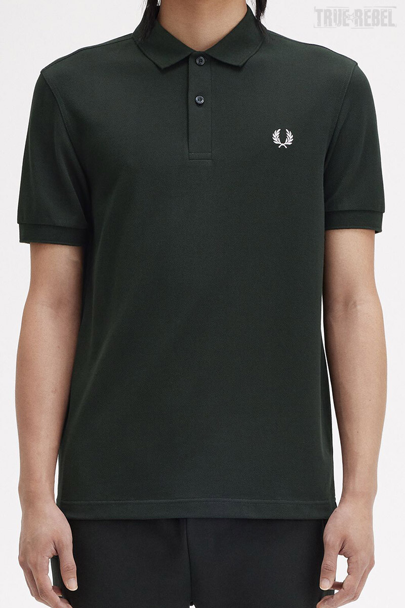 Fred Perry Polo Shirt Plain Night Green