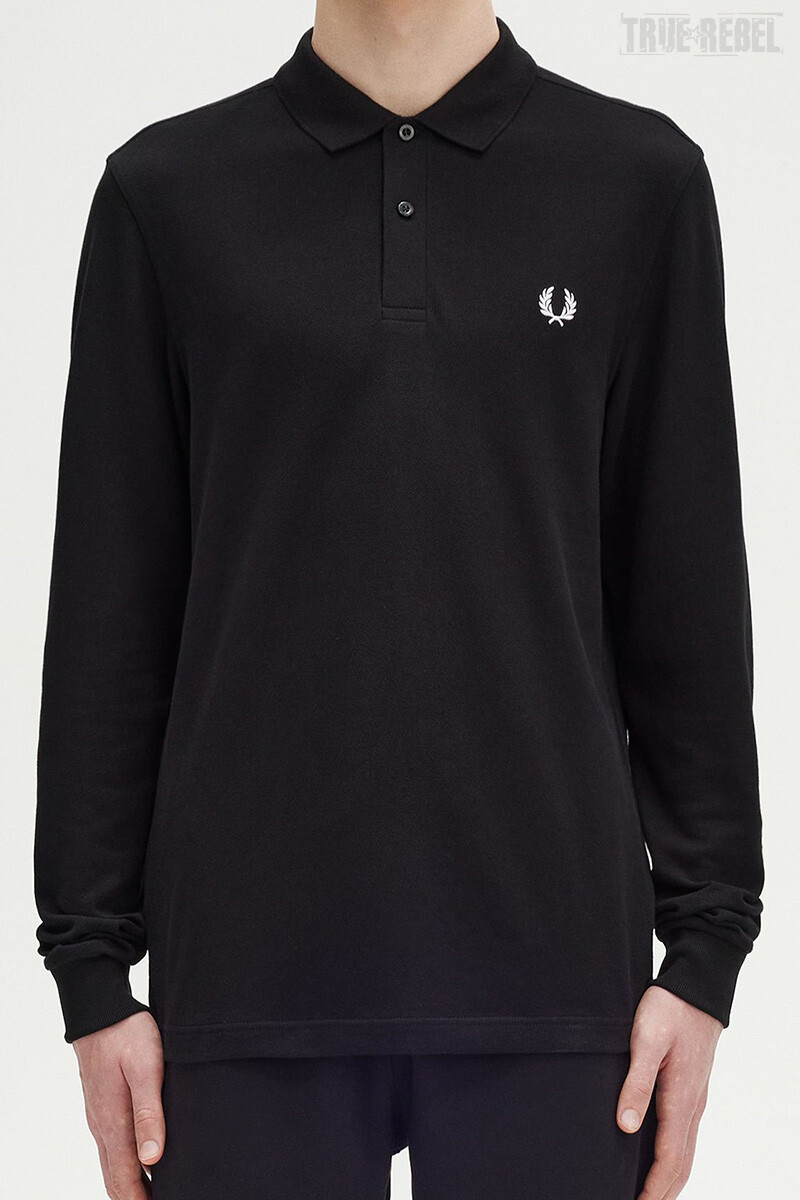 Fred Perry Polo Shirt Plain Black 3XL 90 00