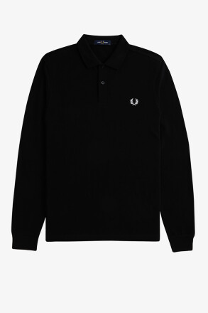 Fred Perry Longsleeve Polo Plain Black