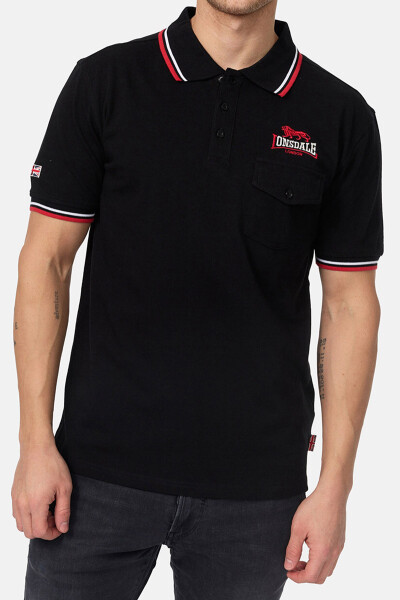 Lonsdale Lynton Polo Shirt Black