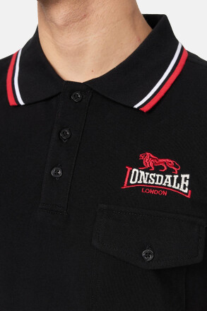 Lonsdale Polo Shirt Lingholme Black