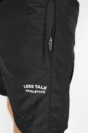 Less Talk Athletics Nylon Crush Shorts Black