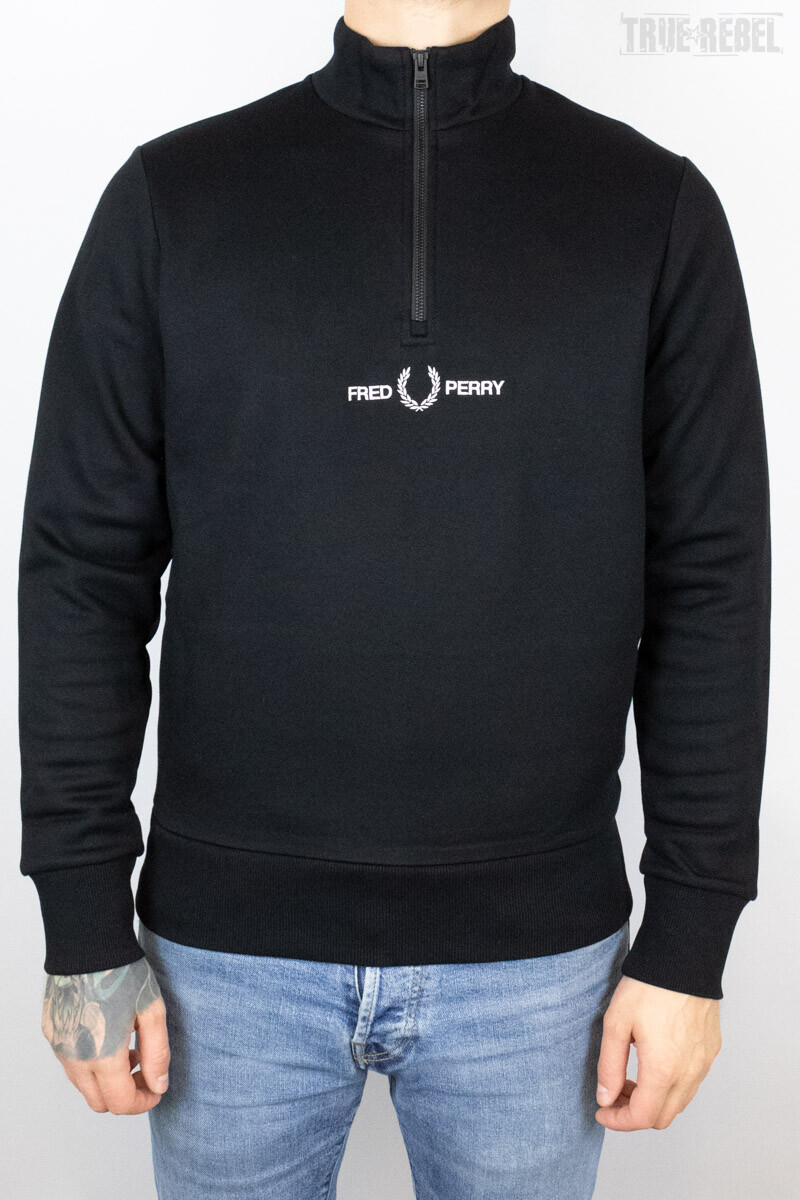 Fred perry sweater black best sale