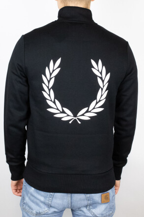 Fred Perry Double Graphic Half Zip sweater Black