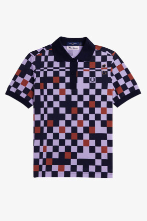 Fred Perry Amy Winehouse Printed Polo Ultraviolett