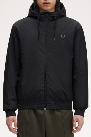 Fred Perry Hooded Brentham Jacket Black