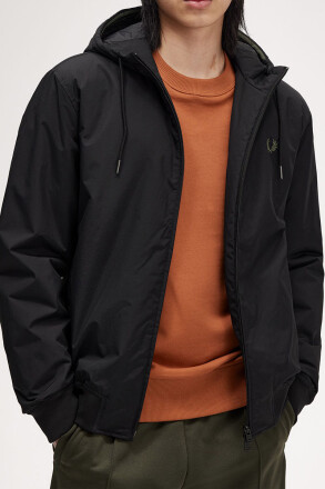 Fred Perry Hooded Brentham Jacket Black