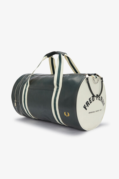 Fred perry green barrel bag sale