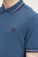 Fred Perry Polo Shirt Twin Tipped Midnight Blue Ultraviolett